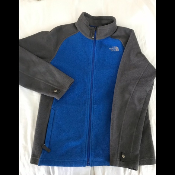 Fleece North Face Jacket Blue Boys 14/16 Size L - Picture 1 of 7